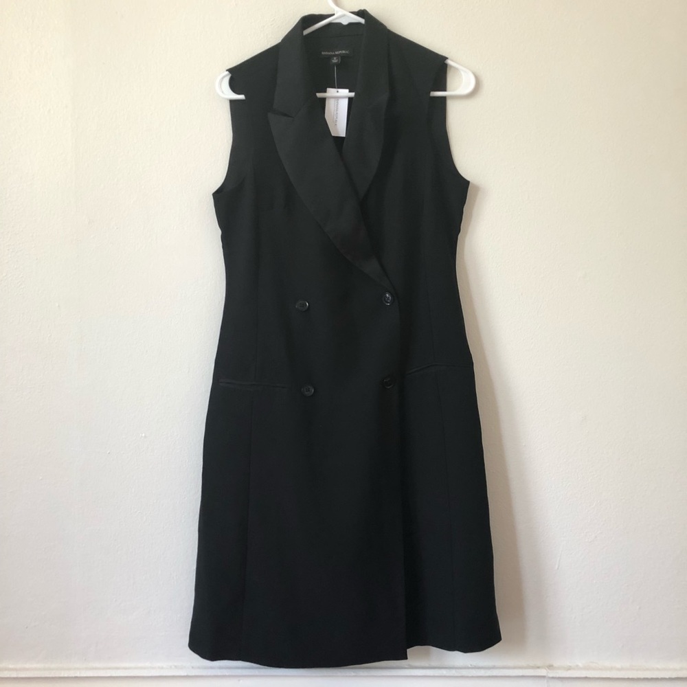 Banana Republic Tuxedo wrap dress